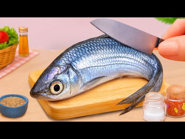 Perfect Tiny Cooking 🐟 How to Make Golden Fried Fish with Paprika | Petite Cooking