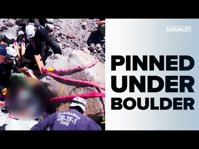 Hiker trapped under boulder rescued, officials say