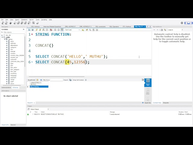 12. CONCAT Function in SQL Explained in Tamil | Combine Text Easily in MySQL