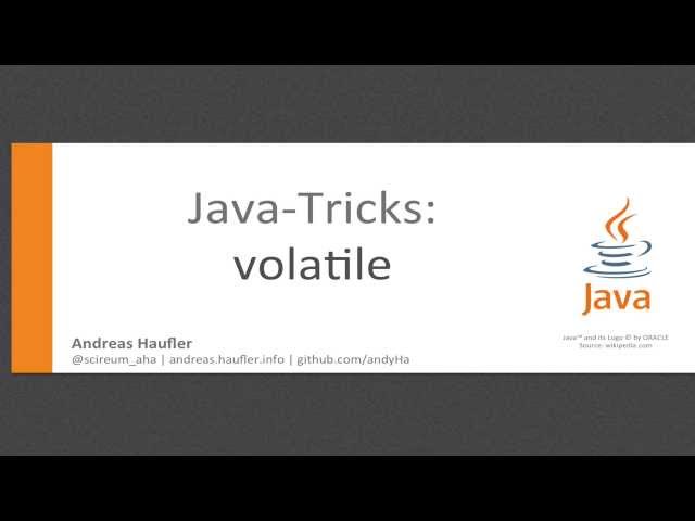 Java #1 - volatile Keyword