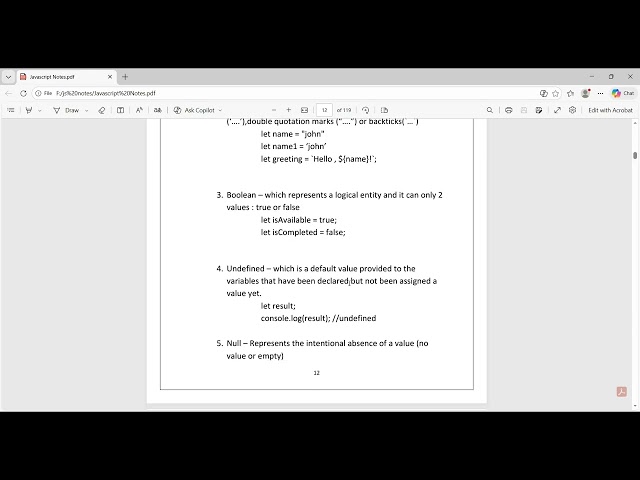 data types in js  in malayalam