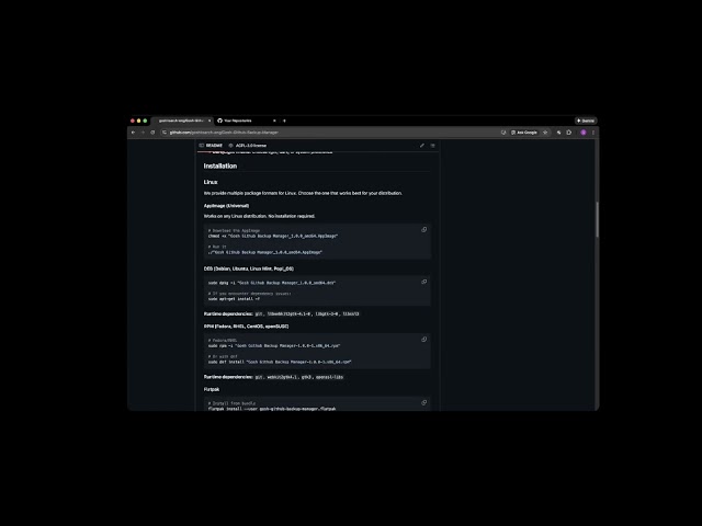 I Built an Open Source GitHub Backup Tool! 🚀