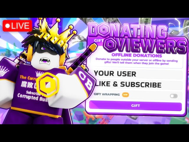 🔴 PLS DONATE LIVE | Donating ROBUX as a VTuber! | Spin the Wheel |🎁TTS ON