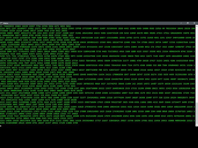 How to make a matrix effect in Batch