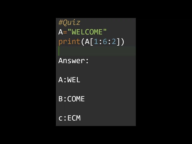 Python Quiz