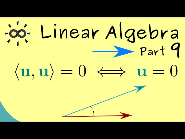 Linear Algebra 9 | Inner Product and Norm