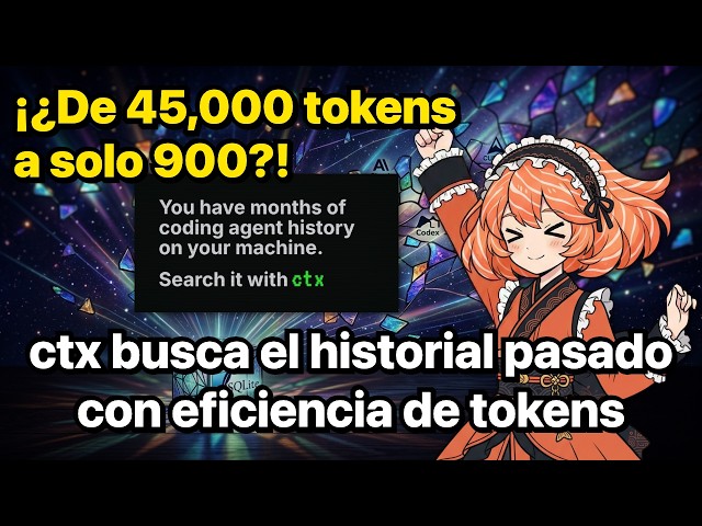 ¡Aprovechá el historial de Claude Code, Cursor y Codex con ctx, ahorrando tokens!