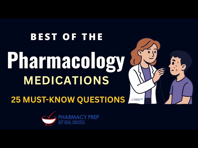 Pharmacology Question & Answers Q&A [PTCB, Pharmacy Tech Certification Exam, FPGEE, PEBC, NAPLEX]