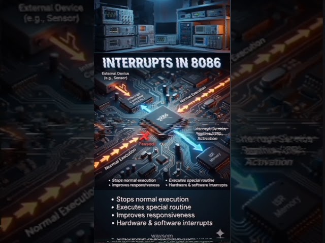 Interrupts of 8086 Microprocessor#education #8086microprocessor #facts #engineeringshorts #learn