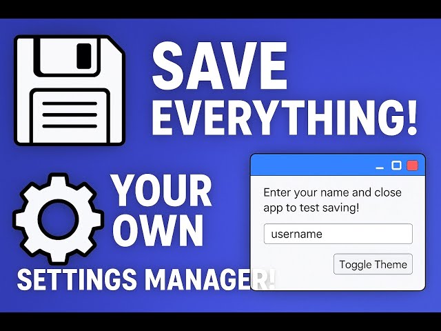 💾 Save App Settings in WinForms Like a Pro | JSON Settings Manager Tutorial