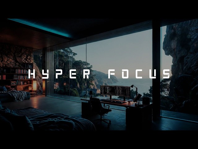 Deep Work Coding Music – Ocean Cliff Workspace for Ultimate Focus & Productivity