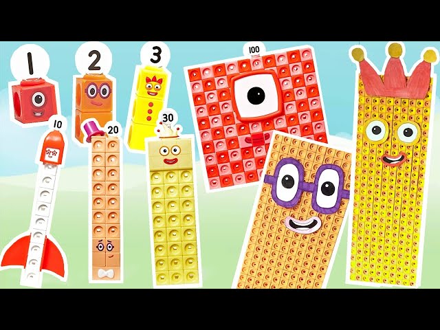 Numberblocks 1-30 Times Tables Compilation | Numberblock Mathlink Cubes Multiplications