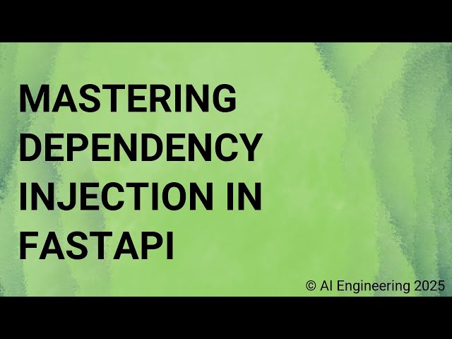 Mastering Dependency Injection in FastAPI