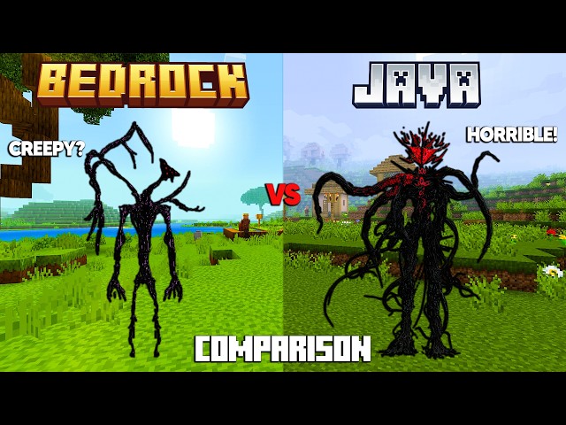 THE BROKEN SCRIPT Java vs Bedrock Comparison (minecraft mod)