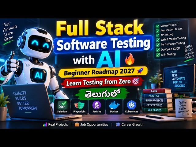 Full Stack Software Testing with AI | Beginner Guide 2027 | Software Testing AI Jobs | Naresh IT