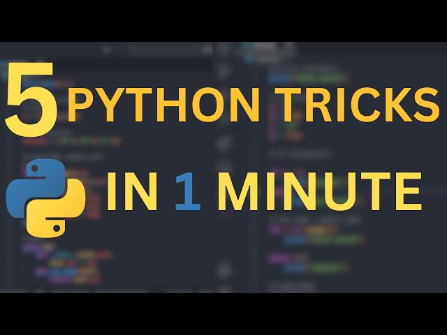 5 PYTHON TRICKS IN JUST 74 SECONDS | Python for begginers