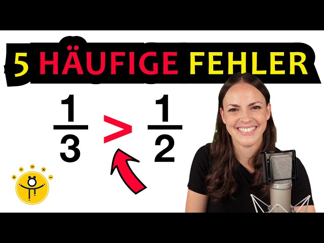Die 5 GRÖßTEN Fehler beim Bruchrechnen