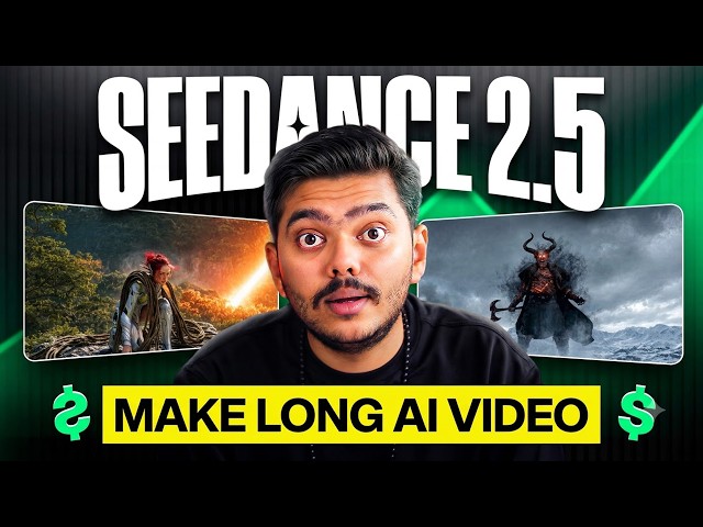 Seedance 2.5 is INSANE 🔥 Make LONG AI Video + UNLIMITED 4K Video Generation