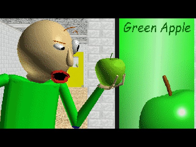 Baldi Loves Green Apple?? | Baldi's Basics MOD