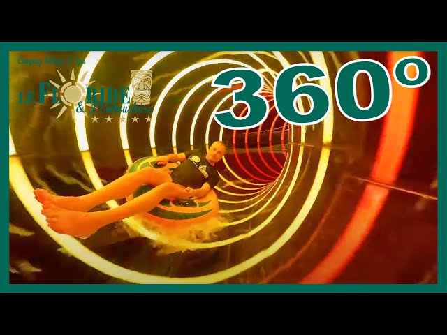 😱 ALUCINANTE 😯 VÏDEO 5k 360º Tobogán Camping Le Floride con parque acuático Port Barcarés Francia