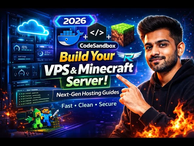 VPS Zero to Hero 🚀 Docker IDE + Reviactyl Minecraft Server (2026)