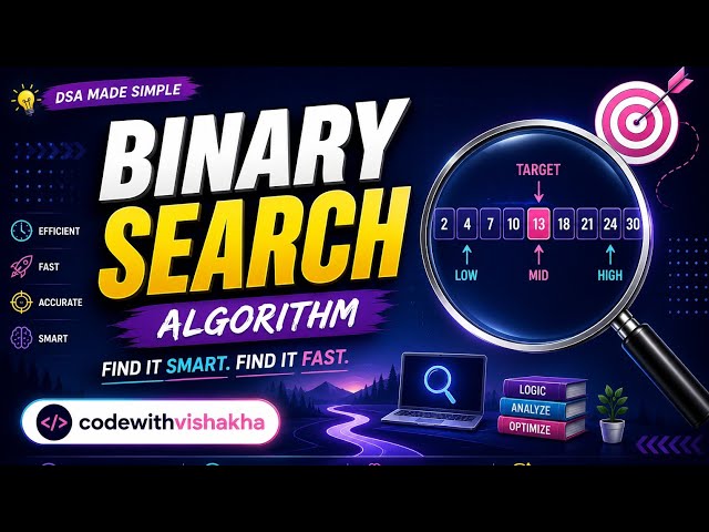 🔥Binary Search Explained in Java | Easy DSA Tutorial for Beginners