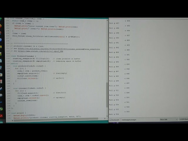 ESP32-C3 producer-consumer