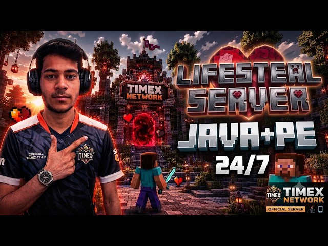 🔴Live Cracked Lifesteal Smp Java + Pe Public Smp Live Minecraft Live #minecraft #shortslive #shorts