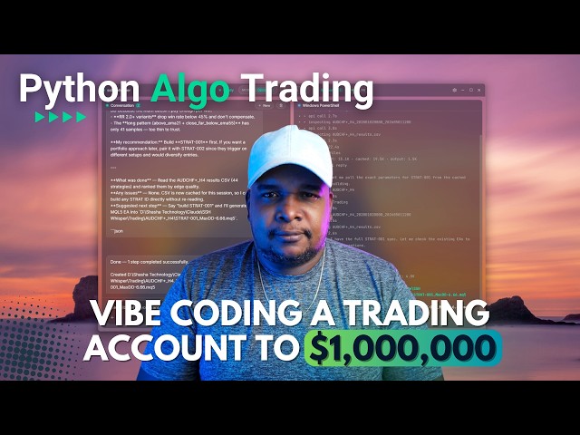 Vibe Coding A Trading Account To $1,000,000 | Python Algo Live Trading
