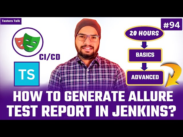 #94 How to Attach Allure Test Report to Jenkins | Playwright with Allure Test Report