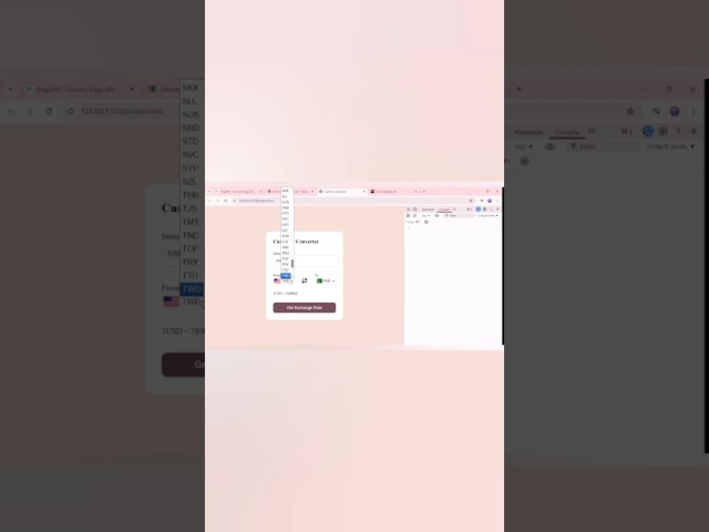 js tutorial 😊#html #javascript #shorts #exchangerate  #coding #frontendcourse #webdevelopment #viral