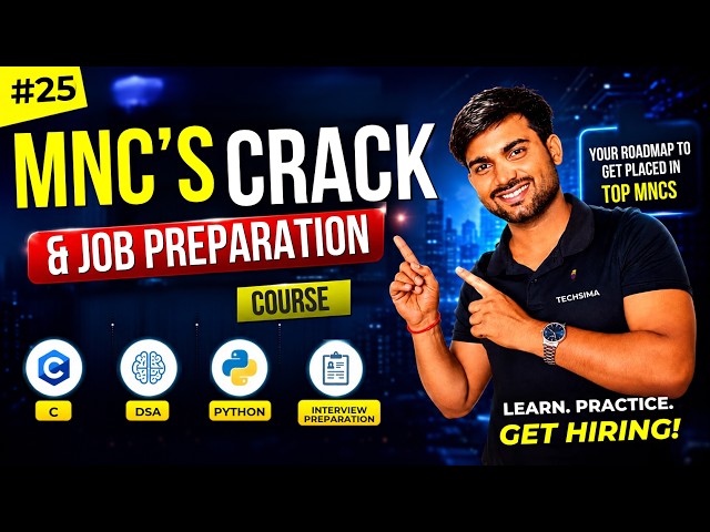 MNC Crack & Job Preparation Course Day 25 | Interview Question | C, DSA, Python & Interview Prep