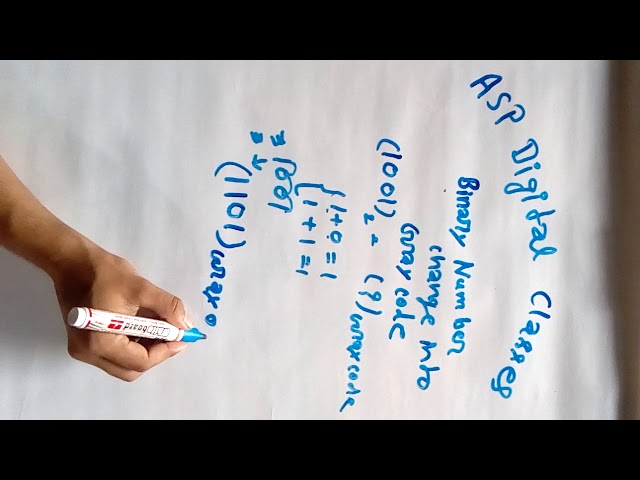 Binary number change into graycode