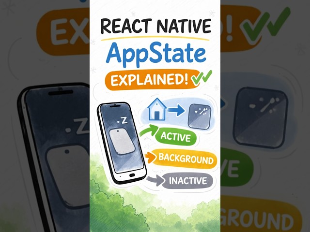 React Native AppState explained simply 📱