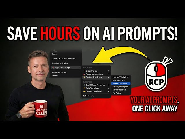 Stop Retyping Prompts: Right-Click Prompt Saves Hours