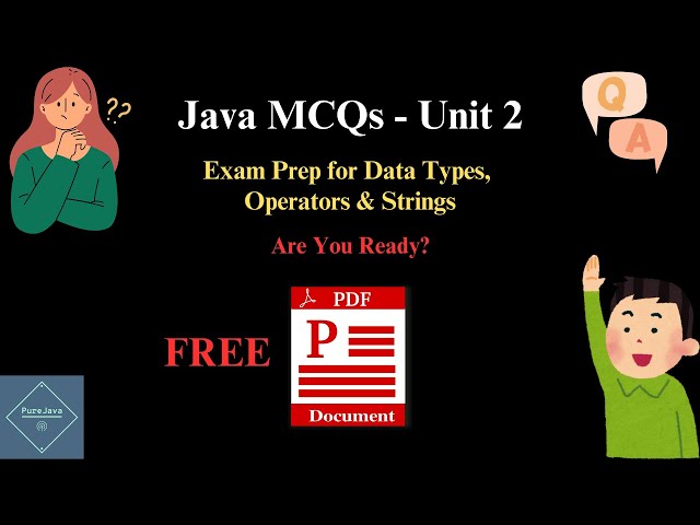 Java MCQ Questions for WBSCTE Unit 2 | Exam Prep for Data Types, Strings, and Control Statements 📚💡