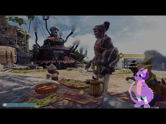 Kobo revisiting MHWorld again and is dooting up a storm, then Rafting with frens!