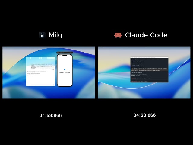 AI iOS Development: Milq vs. Claude Code (Budget Widget)