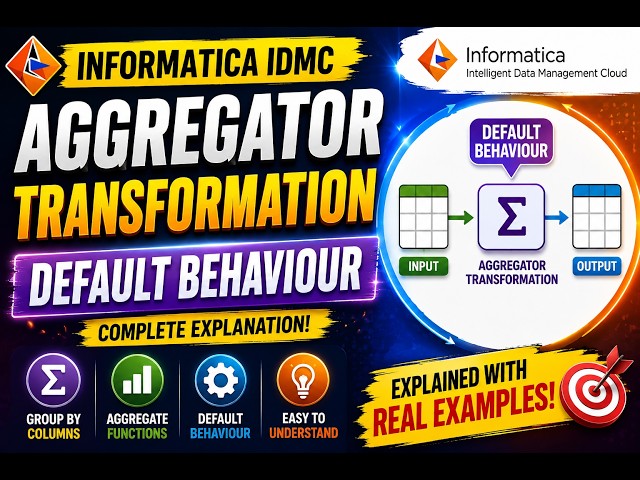 When You Don't Select Options: Informatica Aggregator Defaults Behaviour|| IDMC Series || IICS