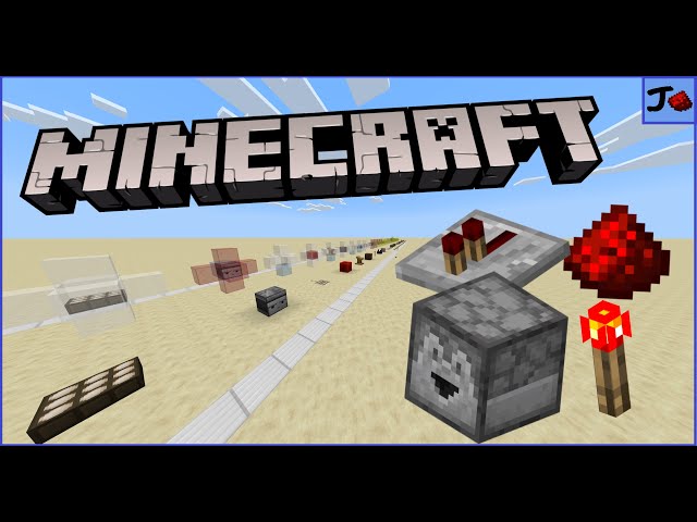 Minecraft Redstone Course - Part 1 - Redstone Basics and Components