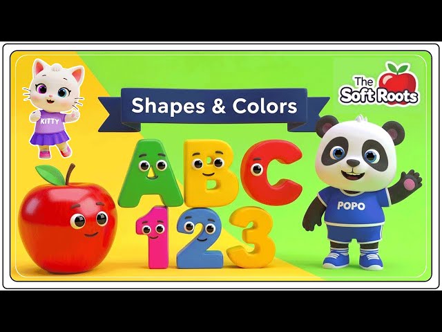 Preschool Learning activities for 3 year olds at home | Learn ABC Phonics Shapes Numbers Colors 🌈