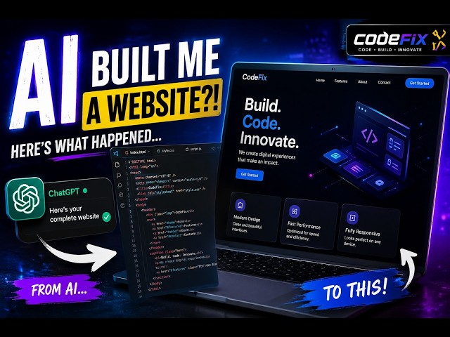 I Asked AI to Build Me a Website... Here's What Happened