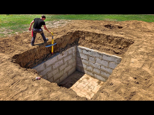 Man Builds Hidden Underground BUNKER in his Backyard | DIY Basement by @AK-DIY