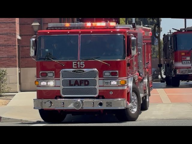 LAFD Engine 15 Responding 