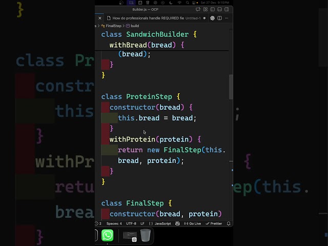 Staged Builder Pattern Explained in 40 Seconds 🤯