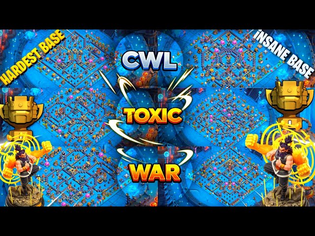 TOXIC - ( TOP 15) Clan War League Best Th18 Base With Link | Town Hall 18 Best Cwl Base Layout| Th18