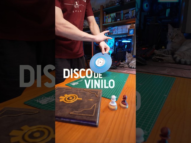 Un disco de vinilo impreso en 3d? Pero va a sonar?! #maker # #3dprinting #impresion3d #tech