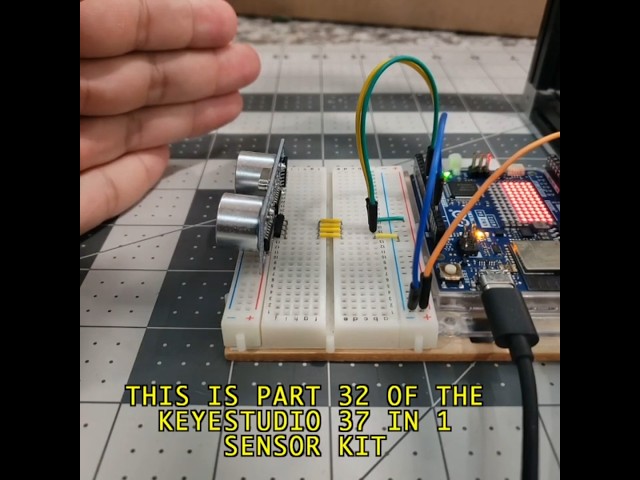 Pt-32: How To Program the Ultrasonic Ping Module from the 37-in-1 Sensor Kit #arduino #ping  #shorts