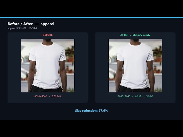 Image Optimization Desktop Workflow Demo
