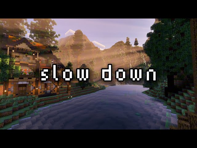 slow down… cozy minecraft river cabin ambiance (1 hour • minecraft music)